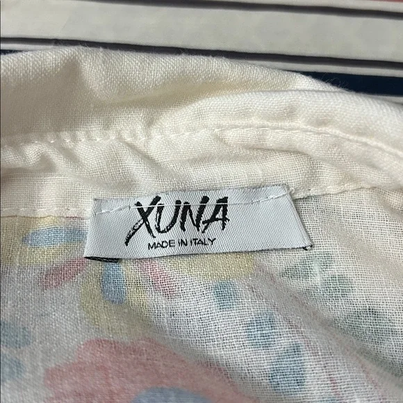 Xuna Italian Art to Wear Tunic Shirt Dress Colorful Vacation Resortwear OS - Picture 10 of 11